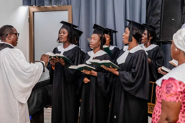 A choir singing during the official opening of the CLB conference.